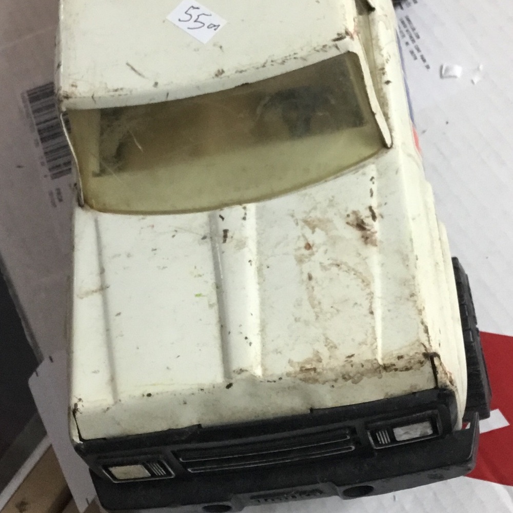 Vintage Tonka White and Black Toy Truck